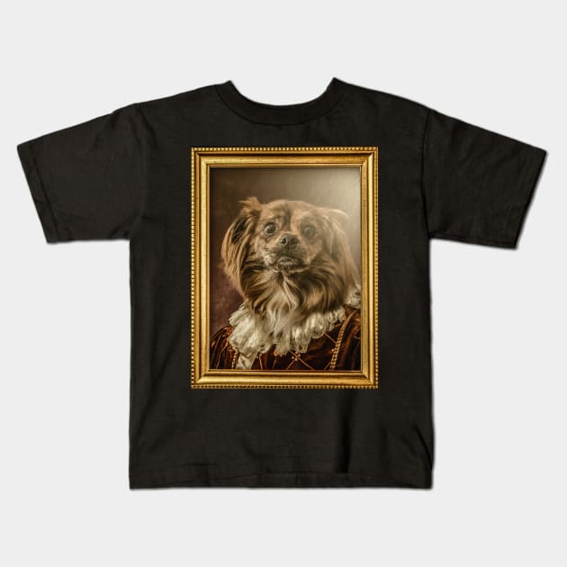 Renaissance Doge Kids T-Shirt by Geoff Riccio's Design Store